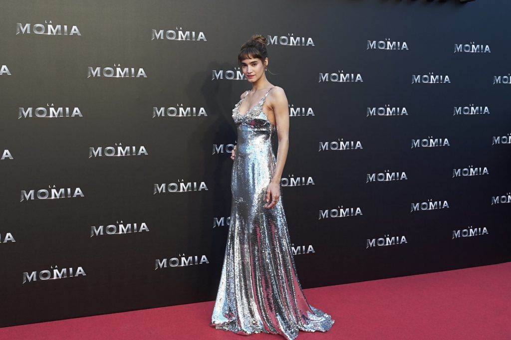Actress Sofia Boutella attends 'The Mummy' (La Momia) premiere at the Callao cinema on May 29, 2017 in Madrid, Spain.  (Photo by Carlos Alvarez/Getty Images)