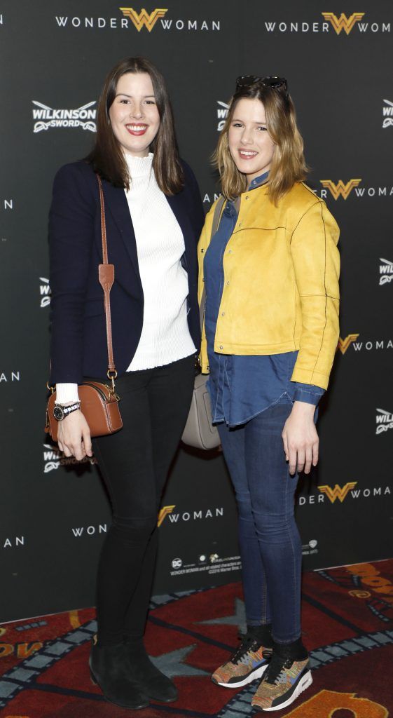 Elle and Alicia Gordon at an exclusive screening by Wilkinson Sword of Wonder Woman. Photo by Kieran Harnett