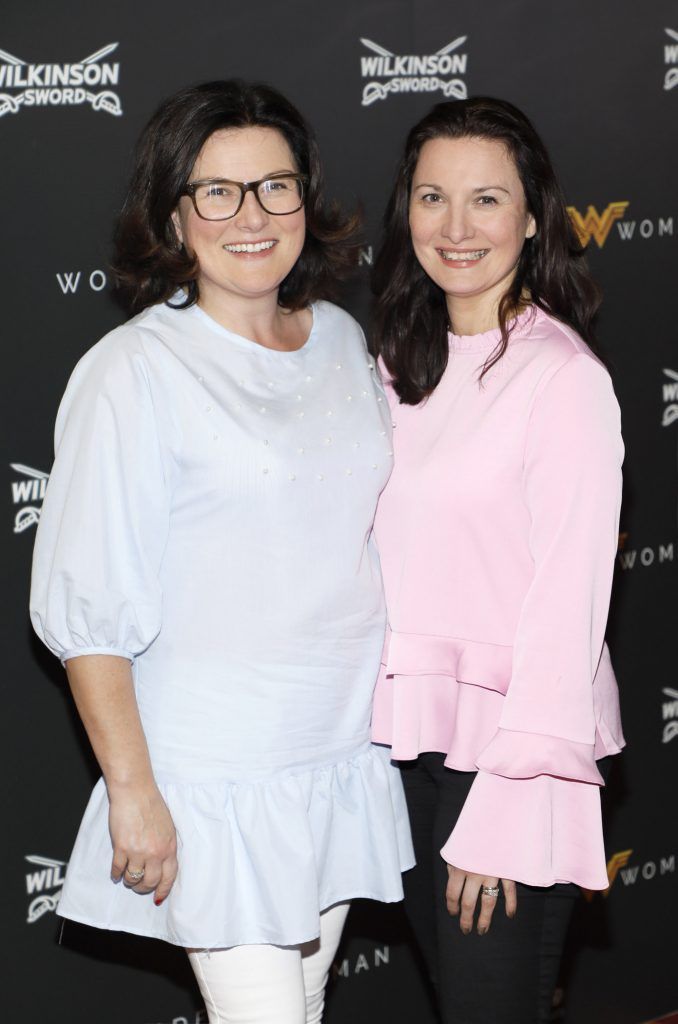 Ailish and Michelle Cantwell at an exclusive screening by Wilkinson Sword of Wonder Woman. Photo by Kieran Harnett