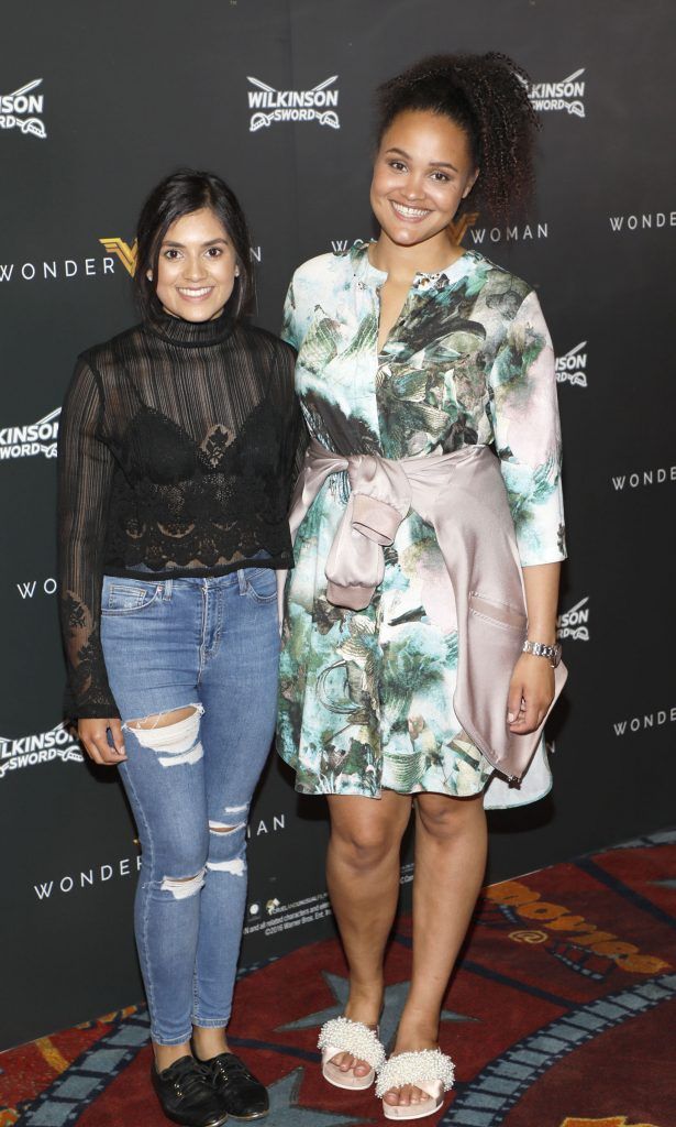 Hannah Fox and Claudia Gocoul at an exclusive screening by Wilkinson Sword of Wonder Woman. Photo by Kieran Harnett