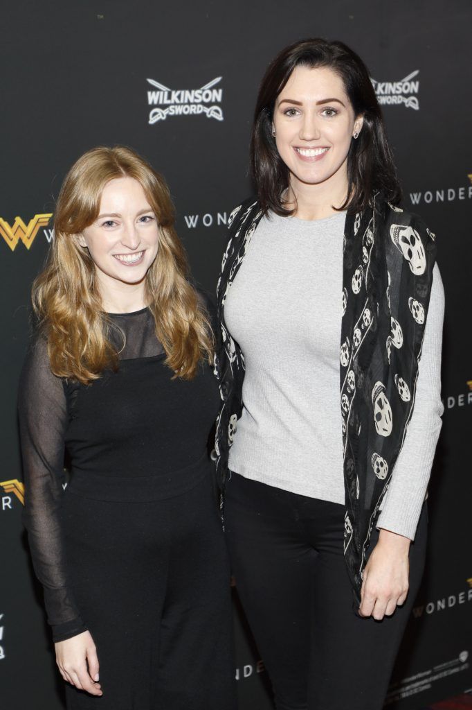 Katie Brennan and Emma Sinnott at an exclusive screening by Wilkinson Sword of Wonder Woman. Photo by Kieran Harnett