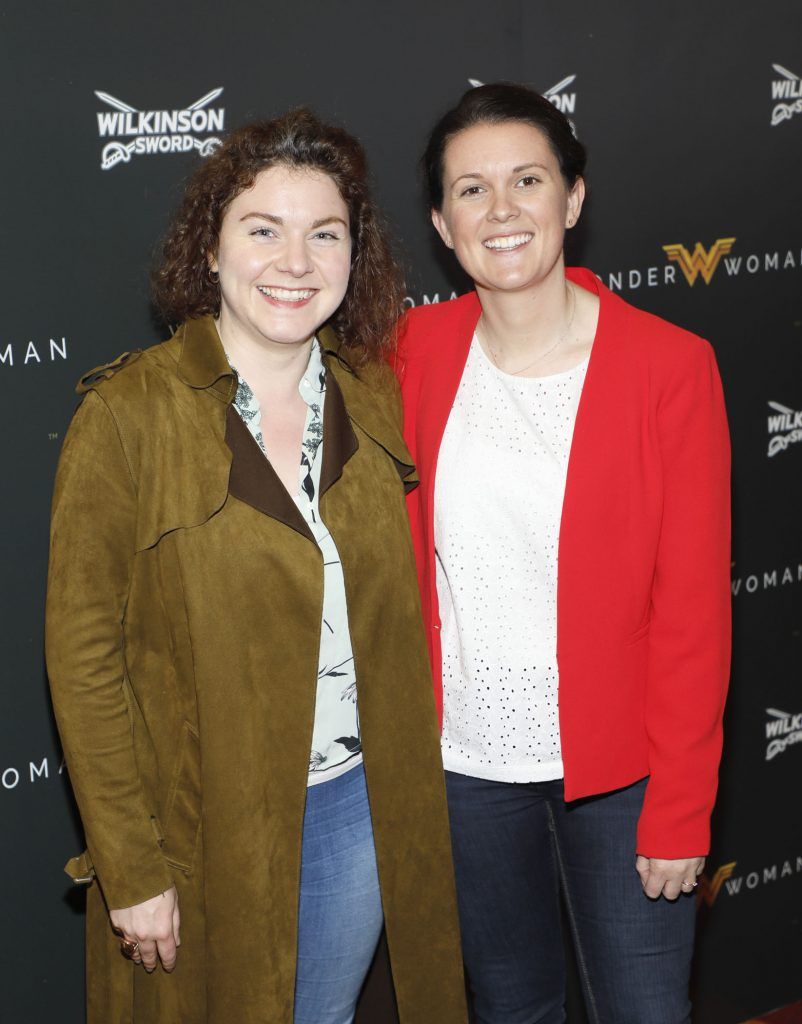 Yvonne Harty and Sinead Moriarty at an exclusive screening by Wilkinson Sword of Wonder Woman. Photo by Kieran Harnett