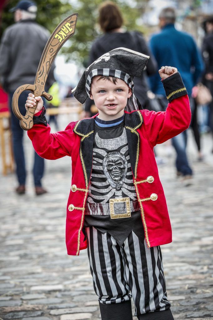 Pictured was Bobby Donnan (age 5) from Ballyfermot among the thousands of visitors enjoying all the festivities of Dublin Port Riverfest 2017 along Dublin's historic North Wall Quay. Picture: Conor McCabe Photography.