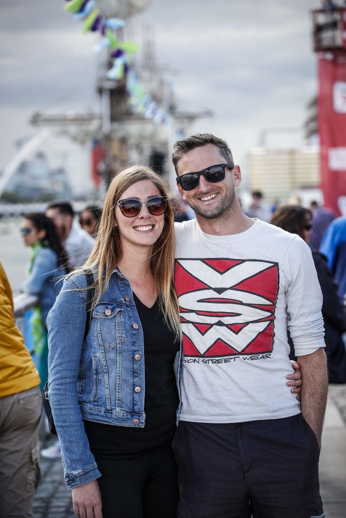 Pictured were Lauren Crook and Ian Tilson from Clontarf among the thousands of visitors enjoying all the festivities of Dublin Port Riverfest 2017 along Dublin's historic North Wall Quay. Picture: Conor McCabe Photography.