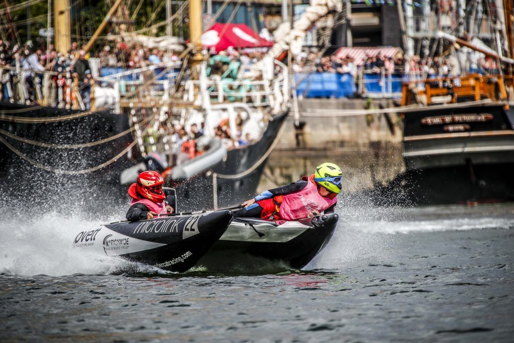 UK Thundercats power boats made their first Irish debut at this year's Dublin Port Riverfest. Picture: Conor McCabe Photography.