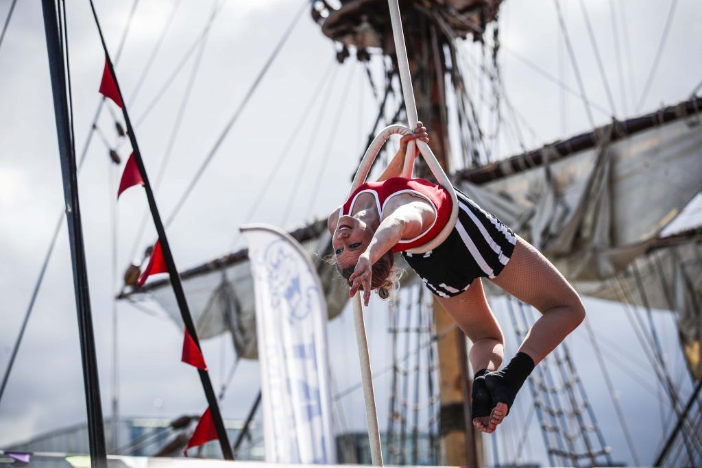 Performers entertaining the thousands of visitors enjoying all the festivities of Dublin Port Riverfest. Picture: Conor McCabe Photography.