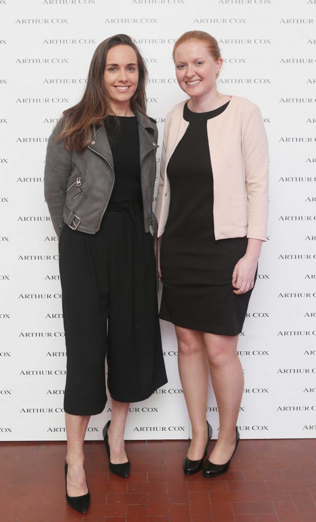 Jill Kerins and Mary O Dwyer at the annual Arthur Cox Fashion Showcase in the National Concert Hall, Dublin. Photo: Leon Farrell/Photocall Ireland