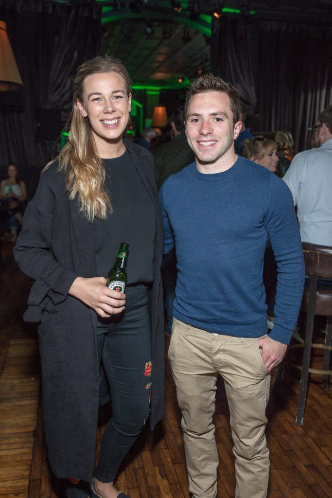 Aimee Trayer & Oliver Dingley pictured at Heineken Light's intimate 'great tonight' event with Jenny Greene and the RTE Concert Orchestra performing at The Odeon, Dublin at the first Have It All Series. Heineken Light is perfect for that midweek social occasion, because sometimes lighter is better. #HaveitAllSeries Photo: Anthony Woods