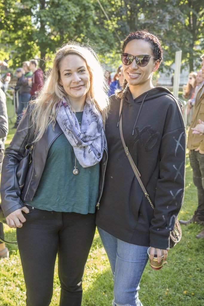 Annika Dortmund & Imen Yahia pictured at Heineken Light's 'great tomorrow' event with Jenny Greene and the RTE Concert Orchestra performing at Wilton Place, Dublin 2 at the first Have It All Series. Heineken Light is perfect for that midweek social occasion, because sometimes lighter is better. #HaveitAllSeries
Photo: Anthony Woods