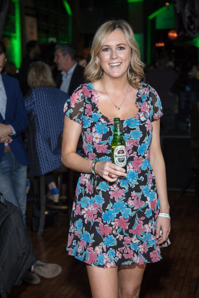 Cassie Stokes pictured at Heineken Light's intimate 'great tonight' event with Jenny Greene and the RTE Concert Orchestra performing at The Odeon, Dublin at the first Have It All Series. Heineken Light is perfect for that midweek social occasion, because sometimes lighter is better. #HaveitAllSeries Photo: Anthony Woods