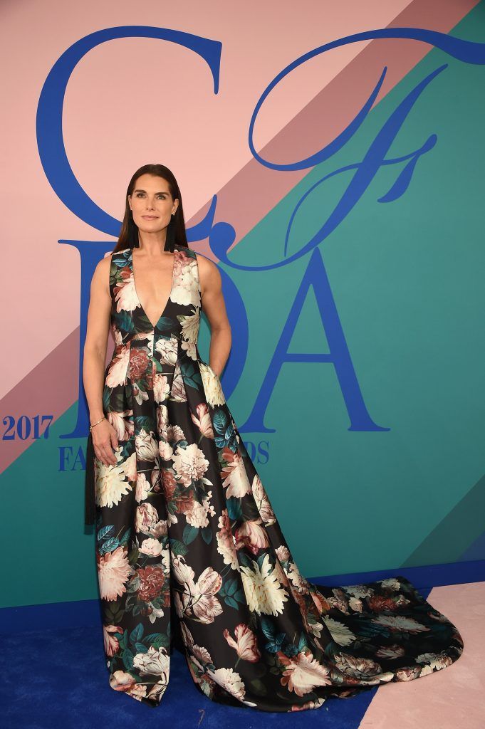 Brooke Shields attends the 2017 CFDA Fashion Awards at Hammerstein Ballroom on June 5, 2017 in New York City.  (Photo by Dimitrios Kambouris/Getty Images)