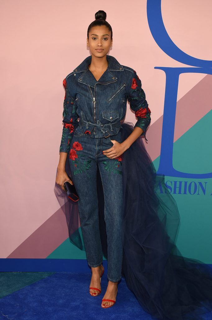 Model Imaan Hammam attends the 2017 CFDA Fashion Awards at Hammerstein Ballroom on June 5, 2017 in New York City.  (Photo by Dimitrios Kambouris/Getty Images)