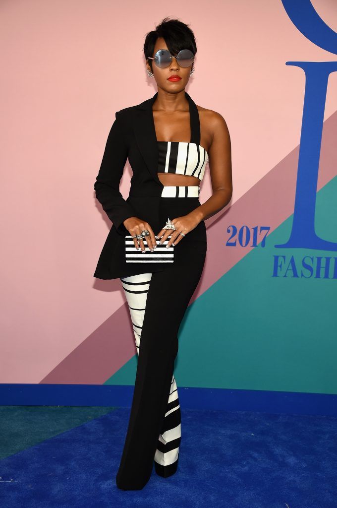 Janelle Monae attends the 2017 CFDA Fashion Awards at Hammerstein Ballroom on June 5, 2017 in New York City.  (Photo by Dimitrios Kambouris/Getty Images)