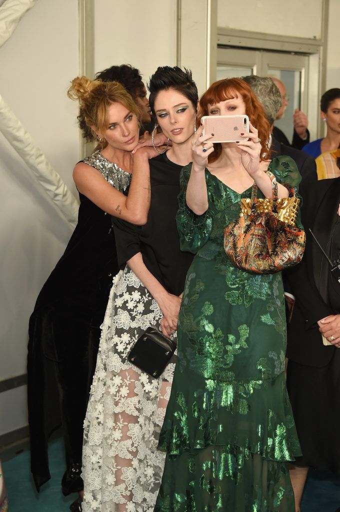 Erin Wasson, Coco Rocha and Karen Elson attend the 2017 CFDA Fashion Awards at Hammerstein Ballroom on June 5, 2017 in New York City.  (Photo by Dimitrios Kambouris/Getty Images)