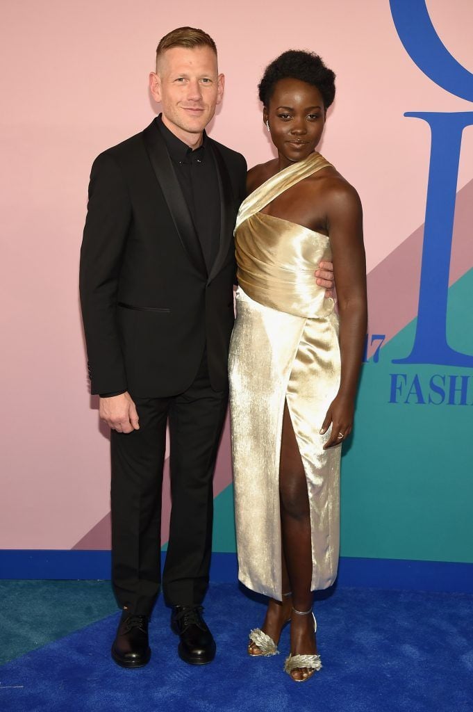 Paul Andrew and Lupita Nyong'o attend the 2017 CFDA Fashion Awards at Hammerstein Ballroom on June 5, 2017 in New York City.  (Photo by Dimitrios Kambouris/Getty Images)