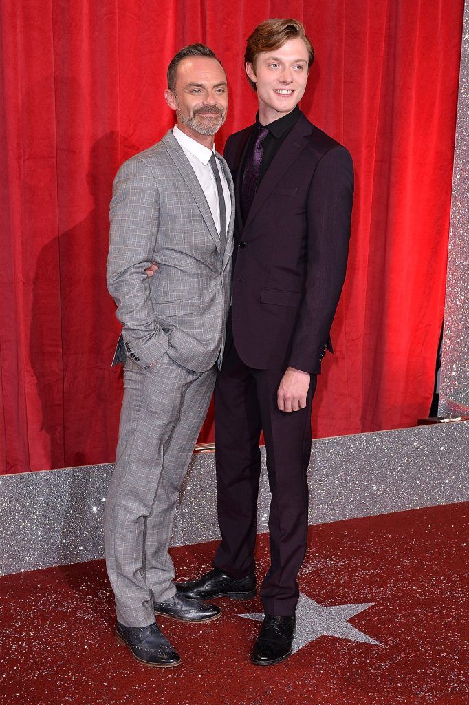 Daniel Brocklebank (L) and Rob Mallard attend The British Soap Awards at The Lowry Theatre on June 3, 2017 in Manchester, England. The Soap Awards will be aired on June 6 on ITV at 8pm.  (Photo by Jeff Spicer/Getty Images)