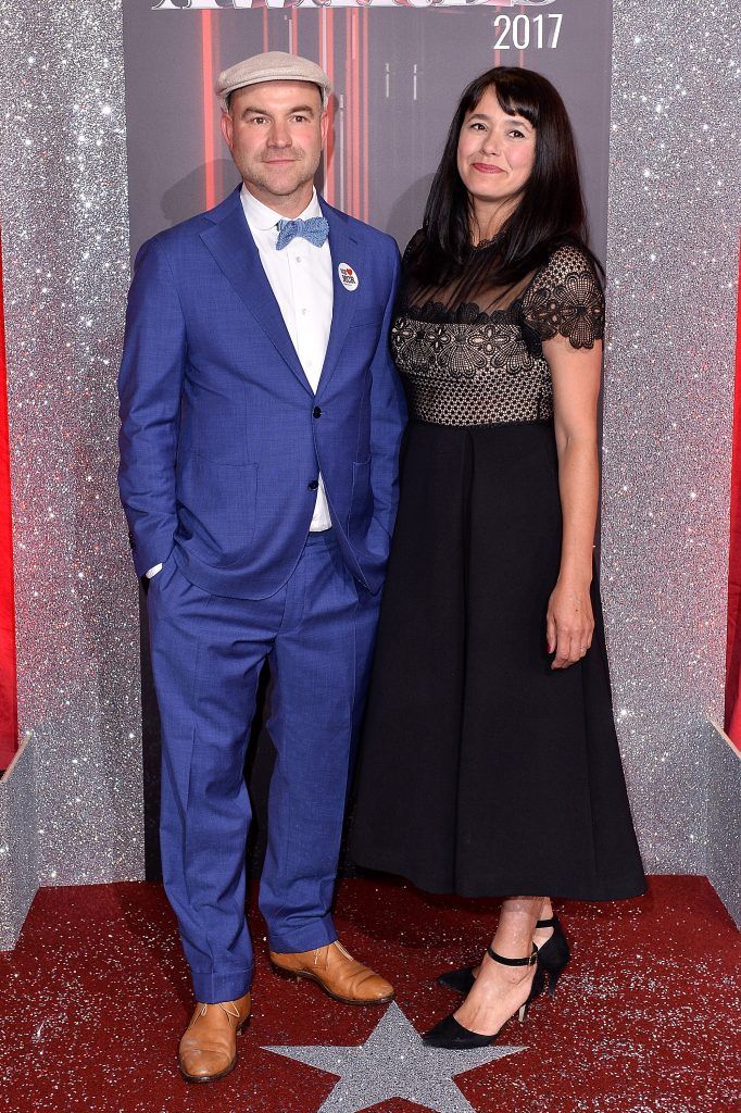 Joe Duttine and wife attend The British Soap Awards at The Lowry Theatre on June 3, 2017 in Manchester, England. The Soap Awards will be aired on June 6 on ITV at 8pm.  (Photo by Jeff Spicer/Getty Images)