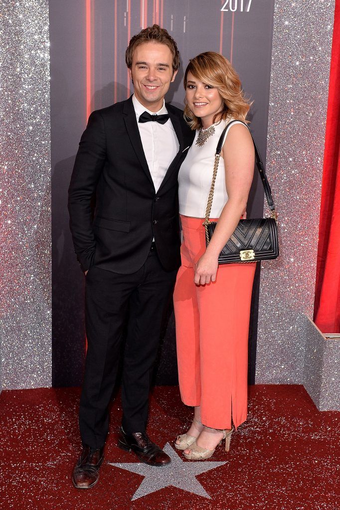 Jack P. Shepherd and Lauren Shippey attend The British Soap Awards at The Lowry Theatre on June 3, 2017 in Manchester, England. The Soap Awards will be aired on June 6 on ITV at 8pm.  (Photo by Jeff Spicer/Getty Images)