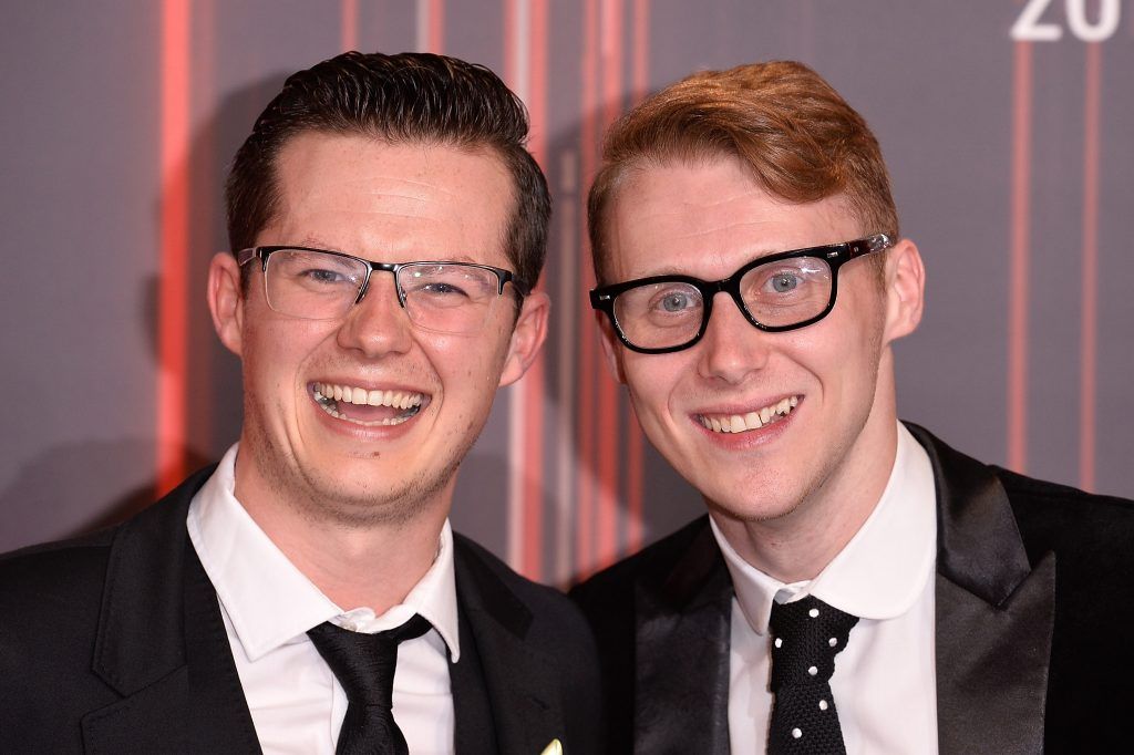 Harry Reid (L) and Jamie Borthwick attend The British Soap Awards at The Lowry Theatre on June 3, 2017 in Manchester, England. The Soap Awards will be aired on June 6 on ITV at 8pm.  (Photo by Jeff Spicer/Getty Images)