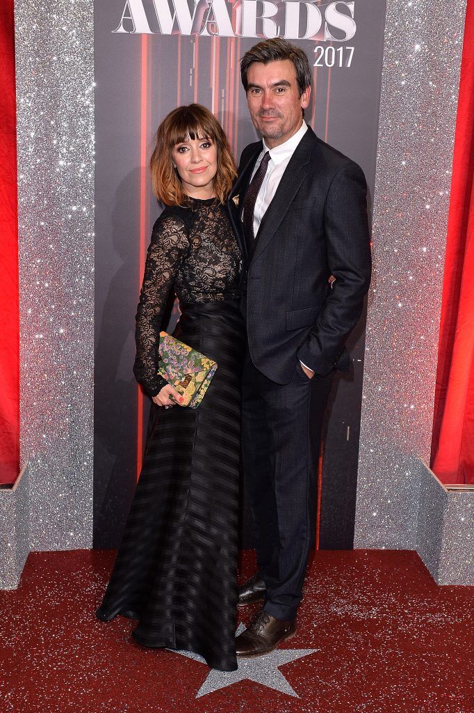 Zoe Henry (L) and Jeff Hordley attend The British Soap Awards at The Lowry Theatre on June 3, 2017 in Manchester, England. The Soap Awards will be aired on June 6 on ITV at 8pm.  (Photo by Jeff Spicer/Getty Images)