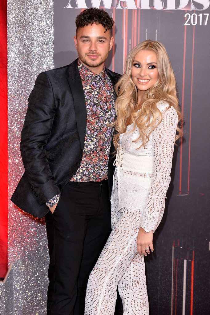 Adam Thomas and Caroline Daly attend The British Soap Awards at The Lowry Theatre on June 3, 2017 in Manchester, England. The Soap Awards will be aired on June 6 on ITV at 8pm.  (Photo by Jeff Spicer/Getty Images)