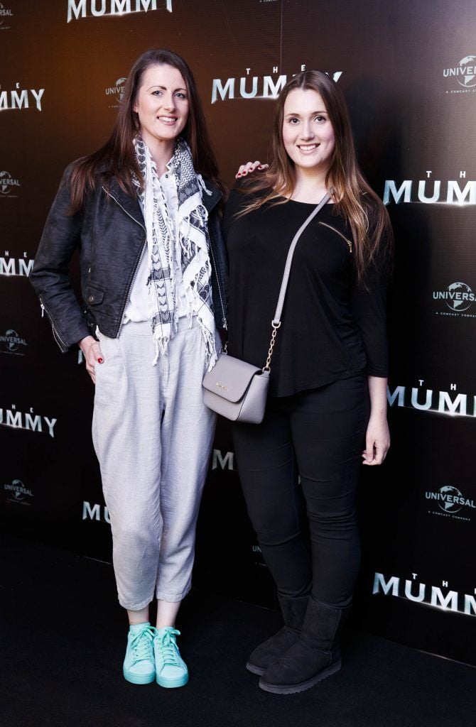 Nathalie and Leone Redmond pictured at the Universal Pictures Irish premiere screening of The Mummy at Cineworld, Dublin. Picture by Andres Poveda