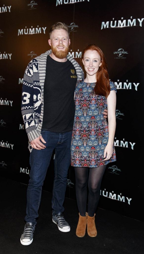 Karl Bell and Sarah Cummins 
pictured at the Universal Pictures Irish premiere screening of The Mummy at Cineworld, Dublin. Picture by Andres Poveda