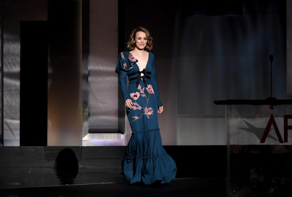 Actor Rachel McAdams walks onstage during American Film Institute's 45th Life Achievement Award Gala Tribute to Diane Keaton at Dolby Theatre on June 8, 2017 in Hollywood, California. 26658_007  (Photo by Kevin Winter/Getty Images)