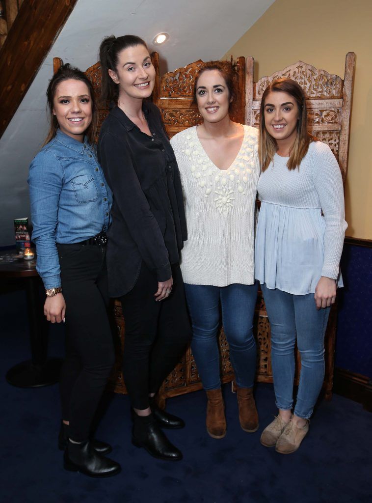 Fiona Barry with Grace Flynn, Aoife Sheridan an Shane O’Reilly, pictured at the launch of Slide Step – The Dublin Show, a brand new Irish music, dance and performance spectacular at Number Twenty Two on South Anne Street. Pic by Robbie Reynolds