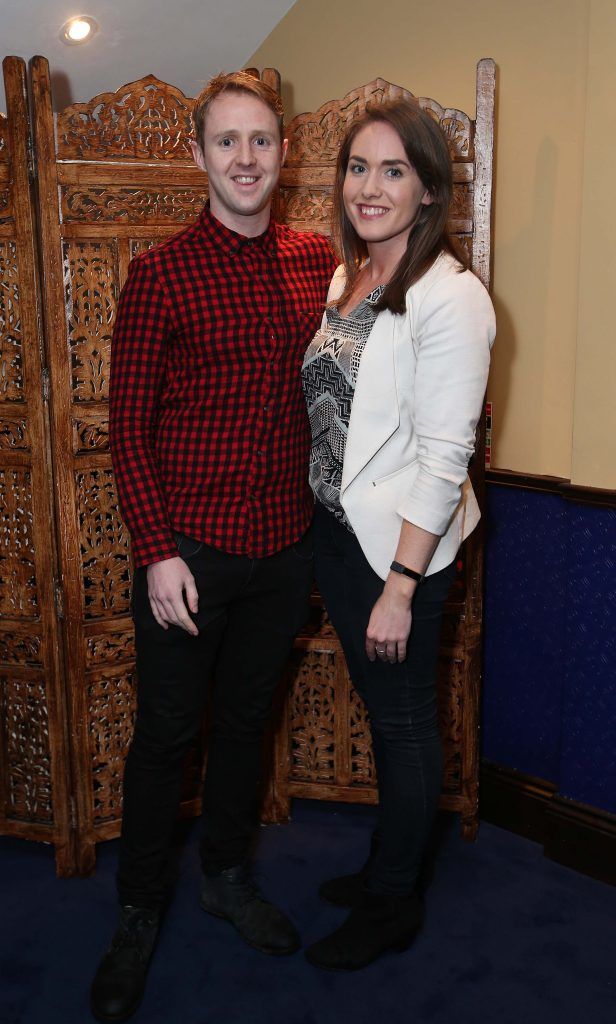 Emmet O’Neill and Louise Brennan , pictured at the launch of Slide Step – The Dublin Show, a brand new Irish music, dance and performance spectacular at Number Twenty Two on South Anne Street. Pic by Robbie Reynolds