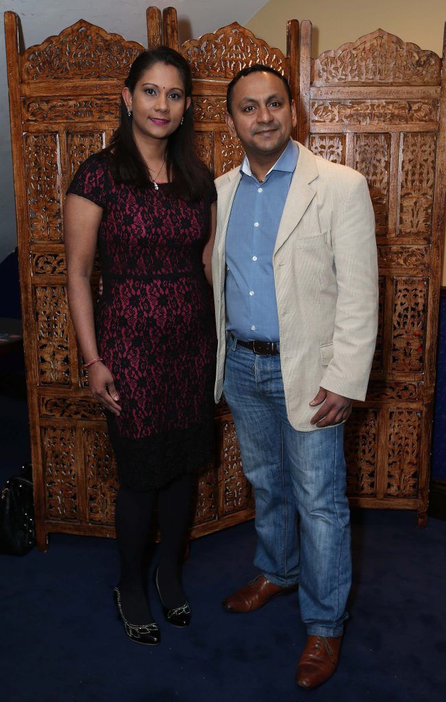 Ann and Krishna Kumar, pictured at the launch of Slide Step – The Dublin Show, a brand new Irish music, dance and performance spectacular at Number Twenty Two on South Anne Street. Pic by Robbie Reynolds