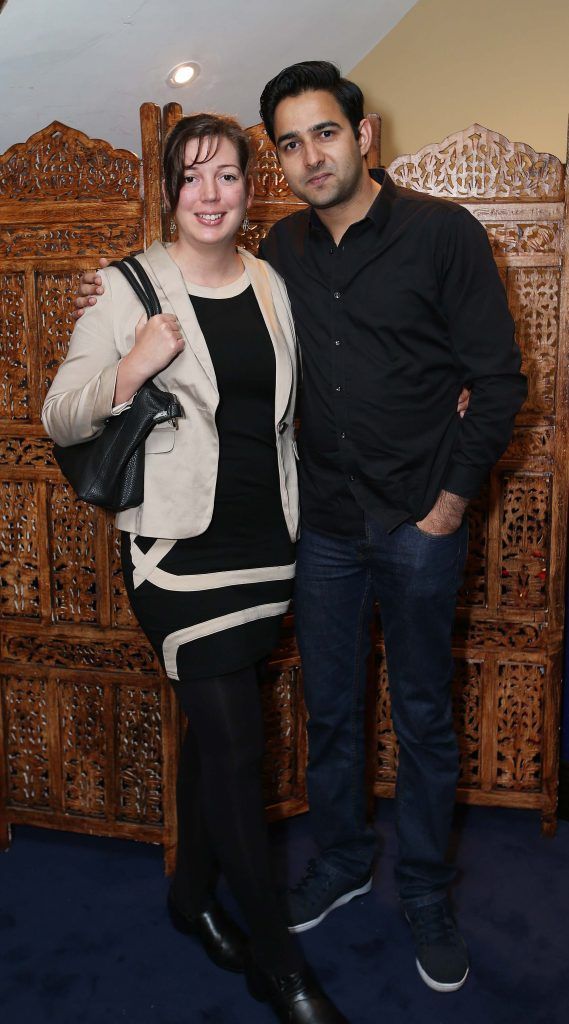 Kristina Hegedus and Dave Krishia, pictured at the launch of Slide Step – The Dublin Show, a brand new Irish music, dance and performance spectacular at Number Twenty Two on South Anne Street. Pic by Robbie Reynolds