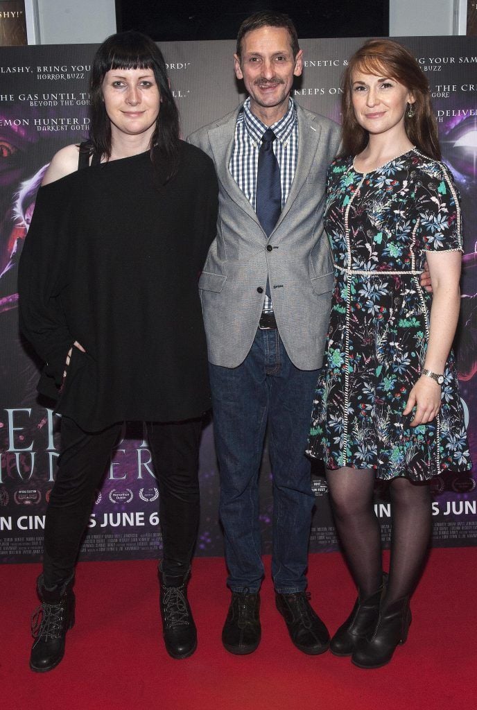 Director Zoe Kavanagh,  Michael Parle and Niamh Hogan pictured at the premiere of Demon Hunter (7th June 2017), the directional debut from Irish filmmaker Zoe Kavanagh. Photo by Patrick O'Leary