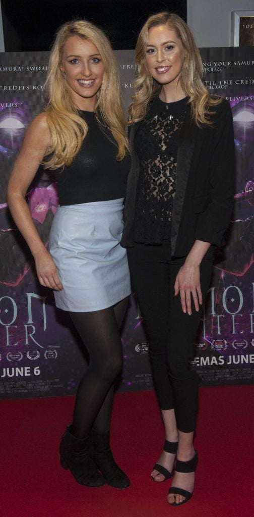 Niamh Boyle and Sacha Livingston pictured at the premiere of Demon Hunter (7th June 2017), the directional debut from Irish filmmaker Zoe Kavanagh. Photo by Patrick O'Leary