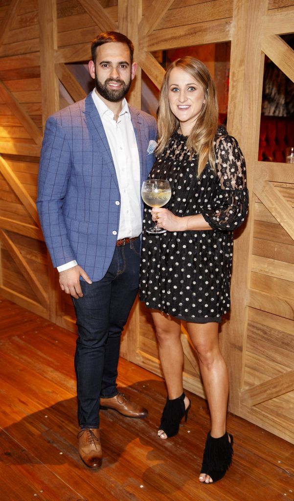 Conor O'Reilly and Justine King pictured at an event in the D Hotel to celebrate the dual launch of their new stylish bar, The Hops and classic Italian restaurant, Il Ponte. Picture by Andres Poveda