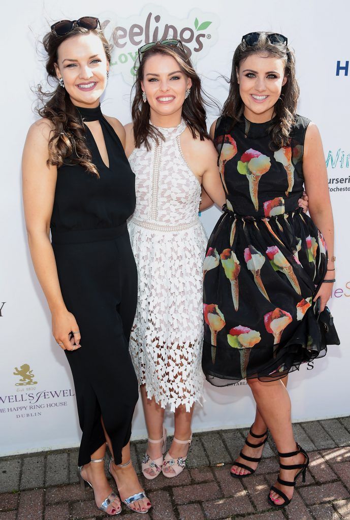 Briona O Neill, Aisling Lawlor and Hannah O Neill Fiona Fitzsimons and Darren Warren at the June Party in the Park at the Phoenix Park Polo Club to raise funds for the Irish Motor Neurone Disease Association. Picture by Brian McEvoy