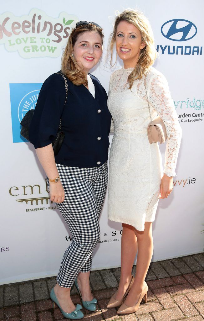 Katie Kennedy and Jessica O Mahony  Fiona Fitzsimons and Darren Warren at the June Party in the Park at the Phoenix Park Polo Club to raise funds for the Irish Motor Neurone Disease Association. Picture by Brian McEvoy
