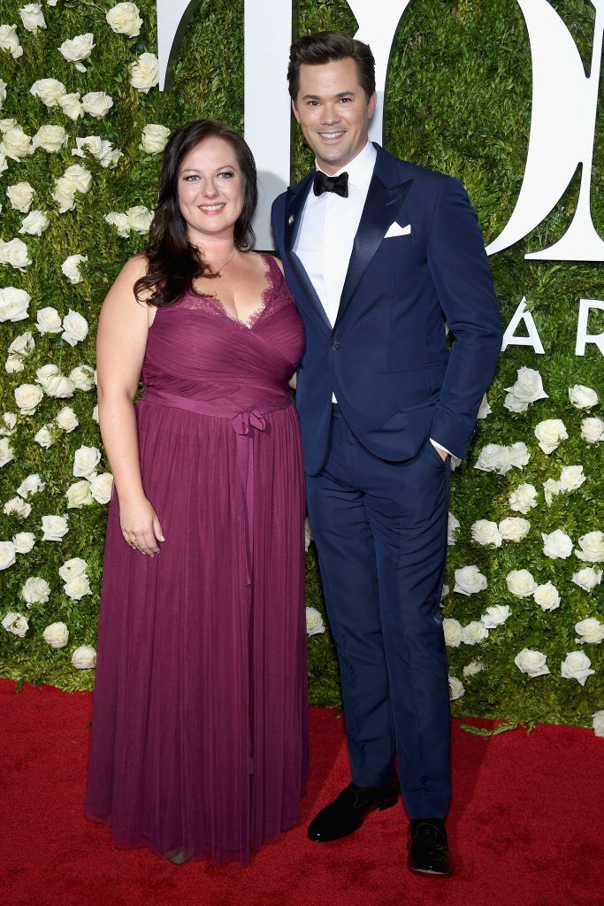 Dorota Kishlovsky and Andrew Rannells attend the 2017 Tony Awards at Radio City Music Hall on June 11, 2017 in New York City.  (Photo by Dimitrios Kambouris/Getty Images for Tony Awards Productions)
