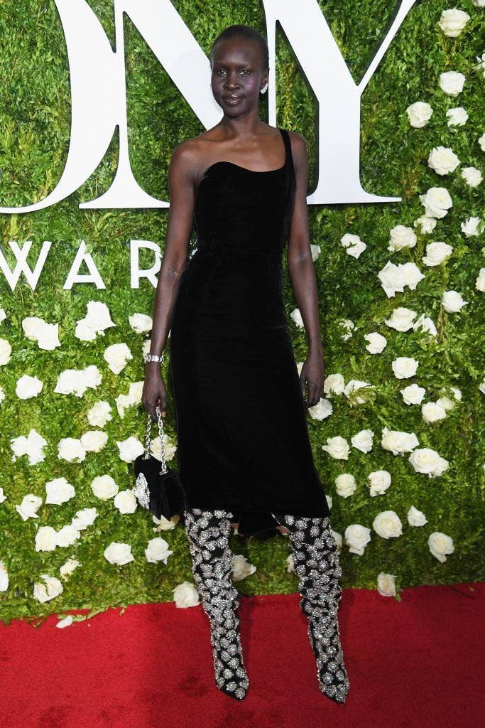 Alek Wek attends the 2017 Tony Awards at Radio City Music Hall on June 11, 2017 in New York City.  (Photo by Dimitrios Kambouris/Getty Images for Tony Awards Productions)