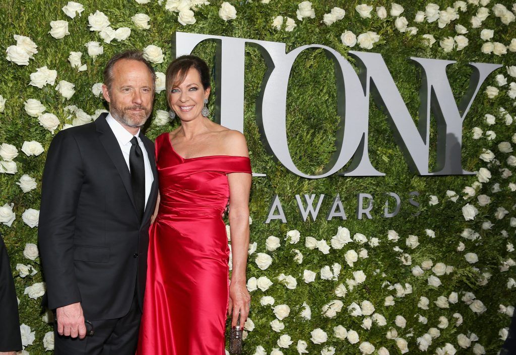 John Benjamin Hickey and Allison Janney attend the 2017 Tony Awards at Radio City Music Hall on June 11, 2017 in New York City.  (Photo by Jemal Countess/Getty Images for Tony Awards Productions)