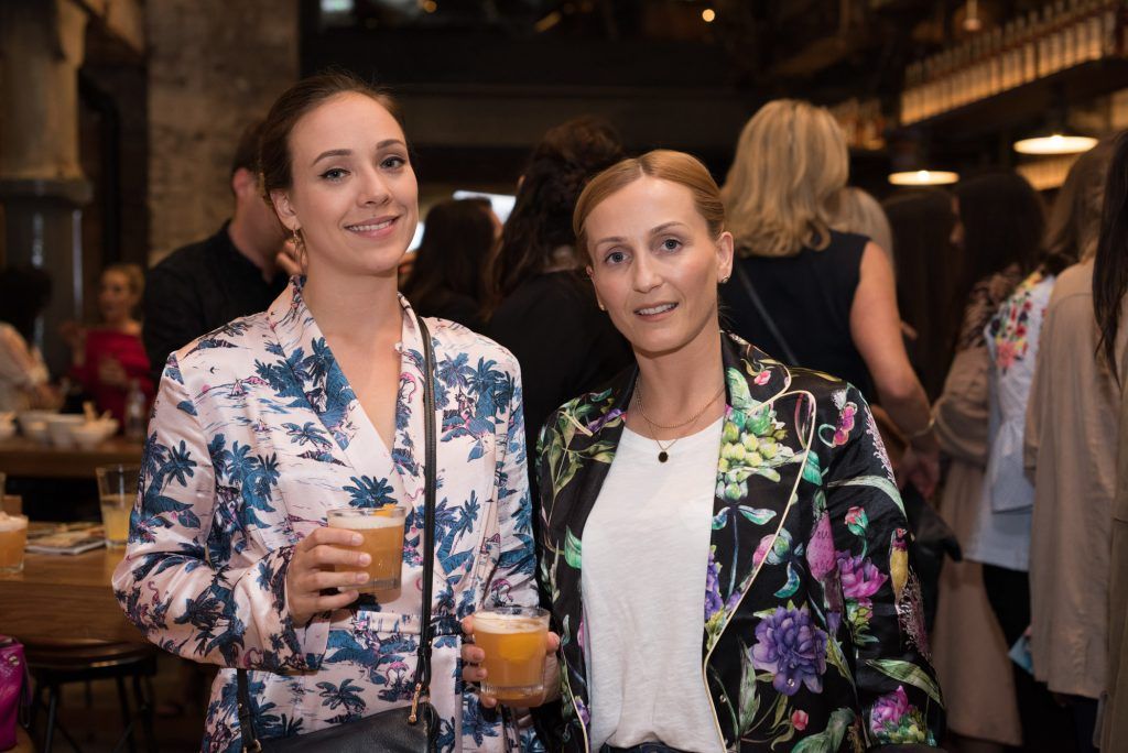 Olivia Parker & Natalie Farrell pictured as Stellar celebrates its 100th issue with an official party. Photography by David Gannon