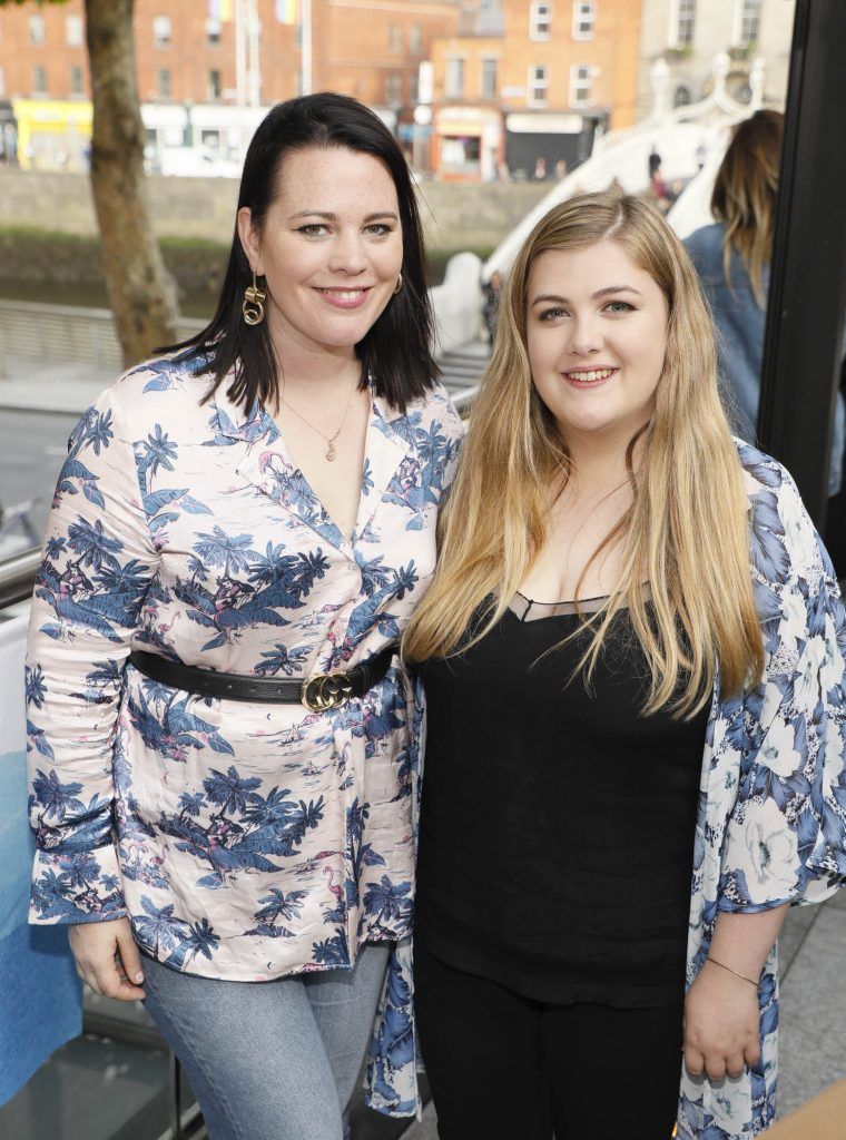 Corina Gaffey and Hannah Moran at the launch of the M&S Mediterranean inspired Spirit of Summer Food and Drink Collection at The Woollen Mills Rooftop Terrace, Dublin 1 (13th June 2017). The event was attended by 60 of Ireland's well known foodies and influencers. Photo by Kieran Harnett #SUMMER17MANDS