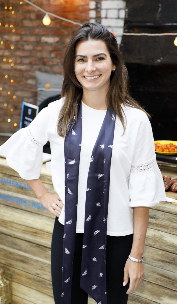 Kim Murphy at the launch of the M&S Mediterranean inspired Spirit of Summer Food and Drink Collection at The Woollen Mills Rooftop Terrace, Dublin 1 (13th June 2017). The event was attended by 60 of Ireland's well known foodies and influencers. Photo by Kieran Harnett #SUMMER17MANDS