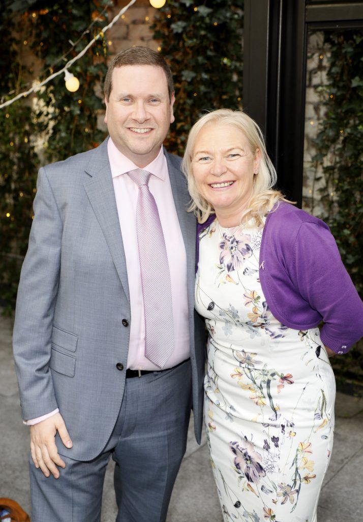 Richard Ash and Linda Keating at the launch of the M&S Mediterranean inspired Spirit of Summer Food and Drink Collection at The Woollen Mills Rooftop Terrace, Dublin 1 (13th June 2017). The event was attended by 60 of Ireland's well known foodies and influencers. Photo by Kieran Harnett #SUMMER17MANDS