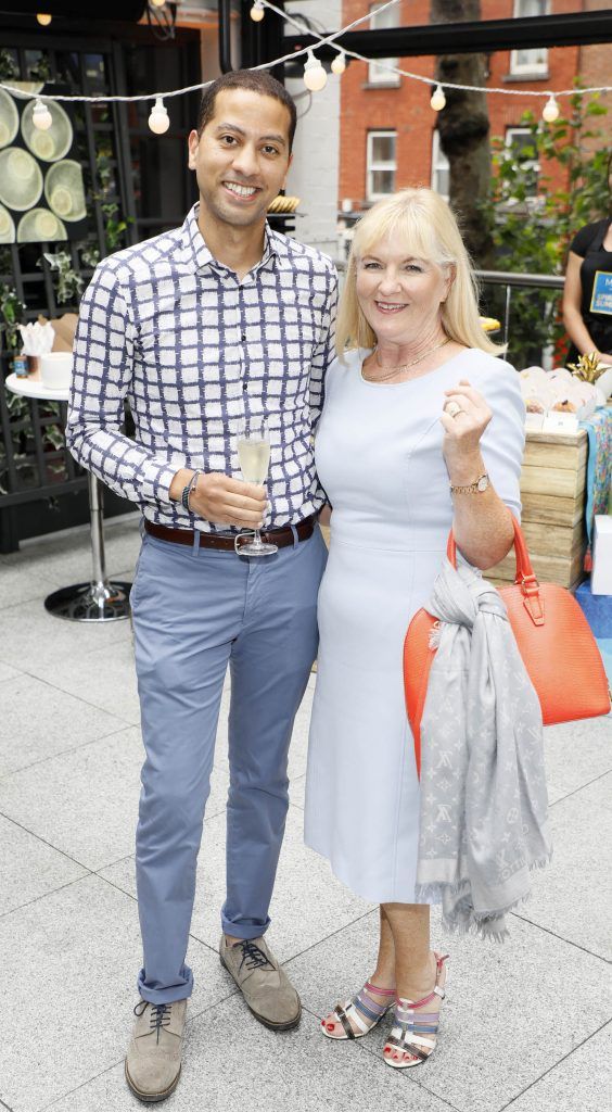 Sean and Sandra Munsanje at the launch of the M&S Mediterranean inspired Spirit of Summer Food and Drink Collection at The Woollen Mills Rooftop Terrace, Dublin 1 (13th June 2017). The event was attended by 60 of Ireland's well known foodies and influencers. Photo by Kieran Harnett #SUMMER17MANDS