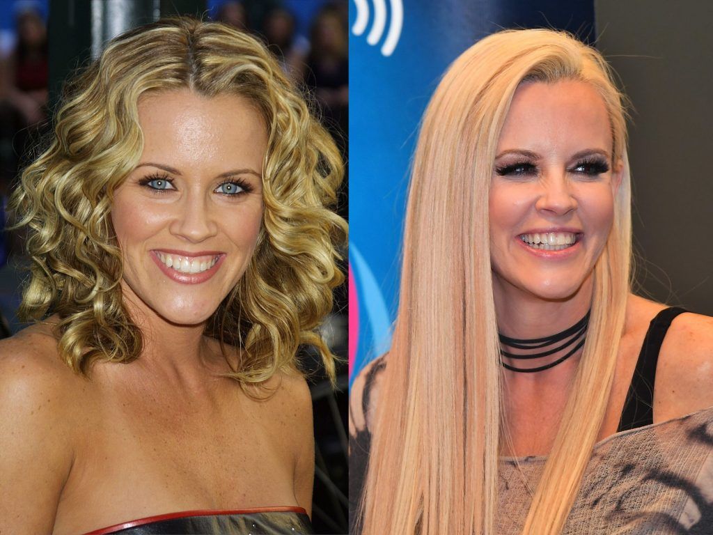 Jenny McCarthy in 2001, aged 29, and 2017, aged 44. (Photos by George De Sota/Getty Images & Daniel Boczarski/Getty Images for SiriusXM)