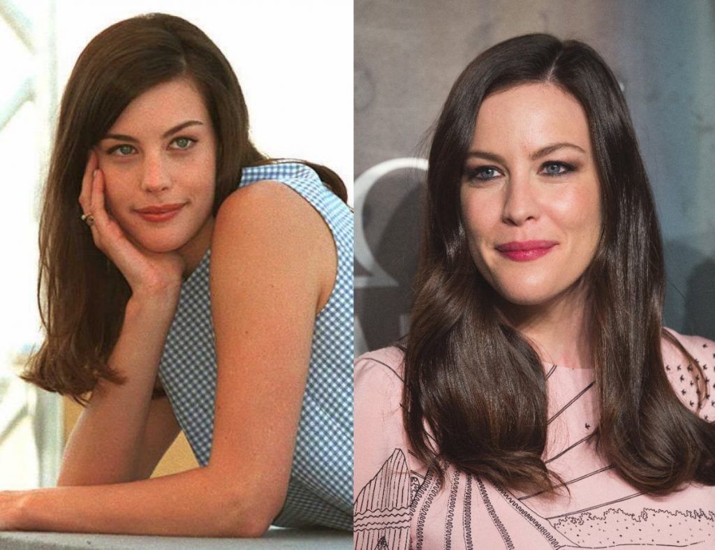 Liv Tyler in 1996, aged 19, and 2017, aged 39. (Photos by Patrick Hertzog/AFP/Getty Images & Jeff Spicer/Getty Images)