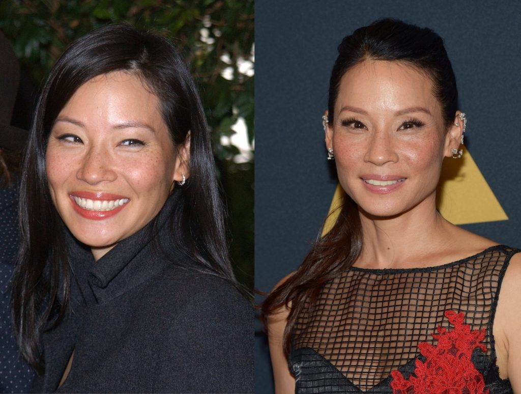 Lucy Liu in 2001, aged 33, and 2016, aged 47. (Photos by Vince Bucci/Getty Image & Matt Winkelmeyer/Getty Images)