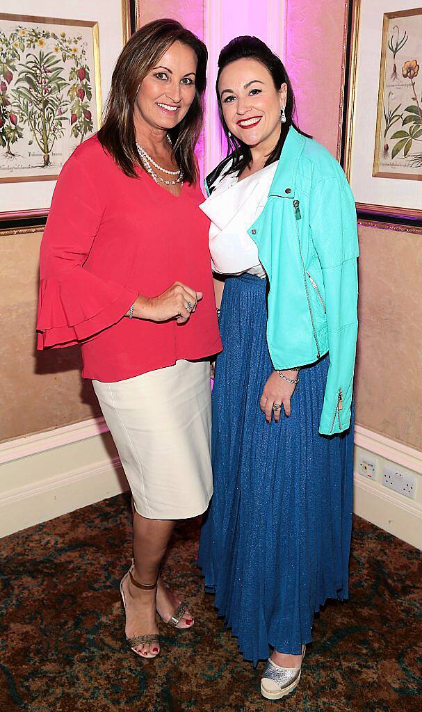 Anette Rocca and Rosemary Duffy pictured at the Respect Summer Lunch in the Intercontinental Hotel in Ballsbridge, Dublin. Picture by Brian McEvoy