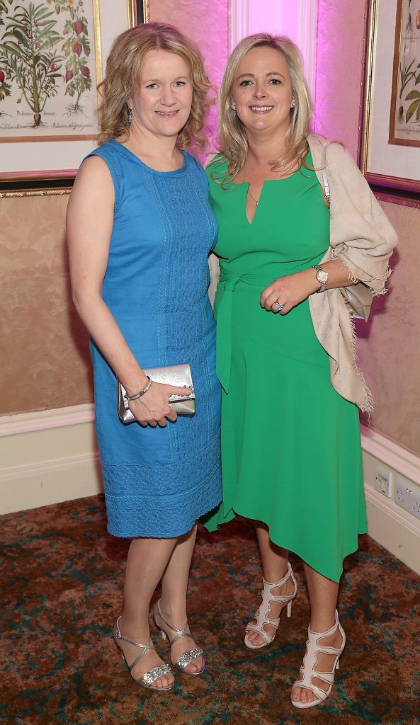 Maura Whelehan and Gail Farrell pictured at the Respect Summer Lunch in the Intercontinental Hotel in Ballsbridge, Dublin. Picture by Brian McEvoy